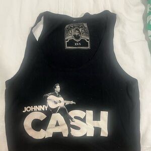 Johnny Cash Black Tank Top